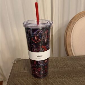 NWT Vera Bradley Venetian Paisley Acrylic 24 oz Tumbler